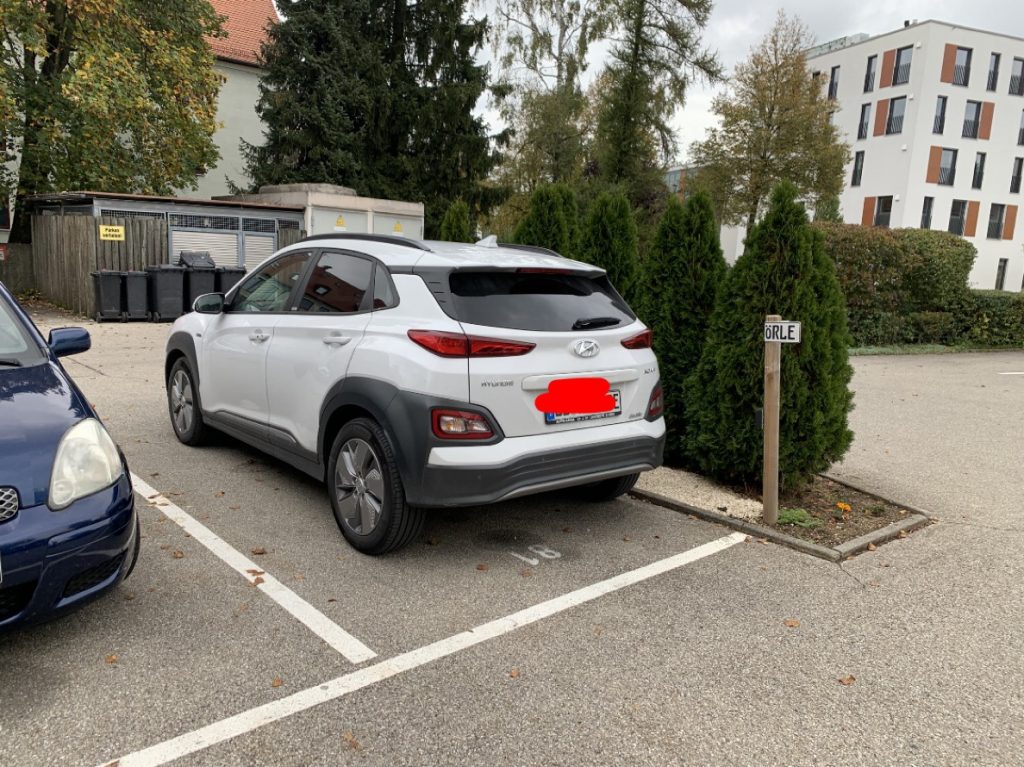 Hyundai Kona EV — rear